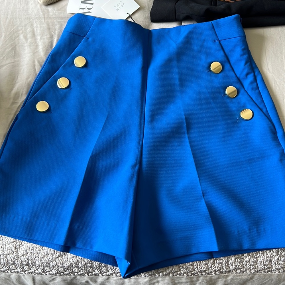 Brand new with tags! Royal blue Zara shorts